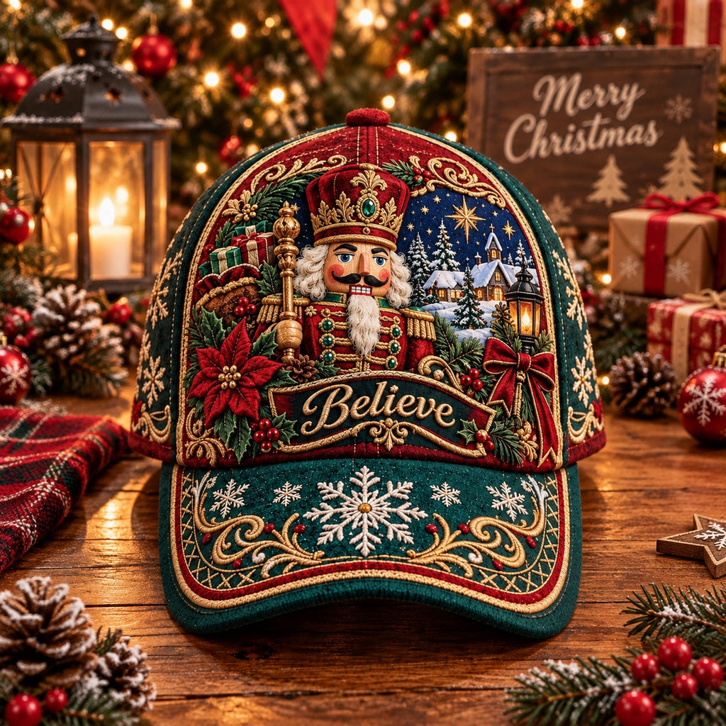 Christmas Art Vintage Casual Baseball Cap