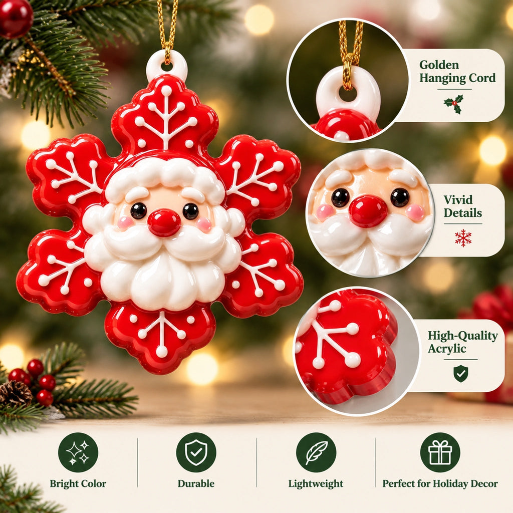 Christmas Snowflake Ornaments – Sweet Holiday Characters