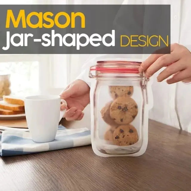 Sikunuo | 10+10 | Reusable Ziplock bags in jar design