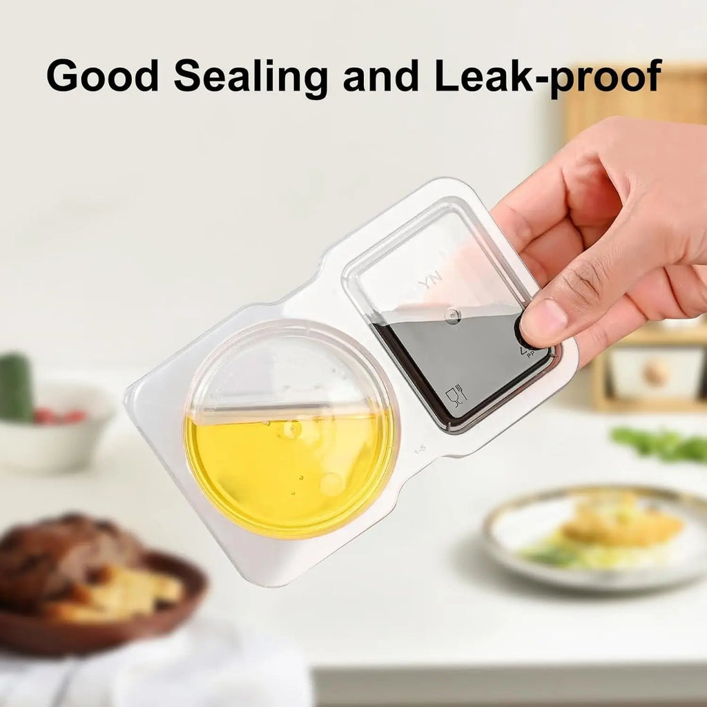 Sikunuo | 10-piece set reusable snack containers (130 ml) – With double chamber & leak pRedection