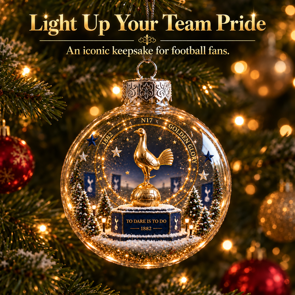 To Dare Is To Do Light-Up Football Christmas Globe Ornament