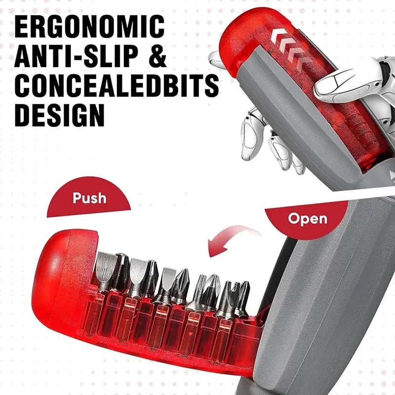 Sikunuo | 11-in-1 Ratchet Screwdriver for Hard-to-Reach Places