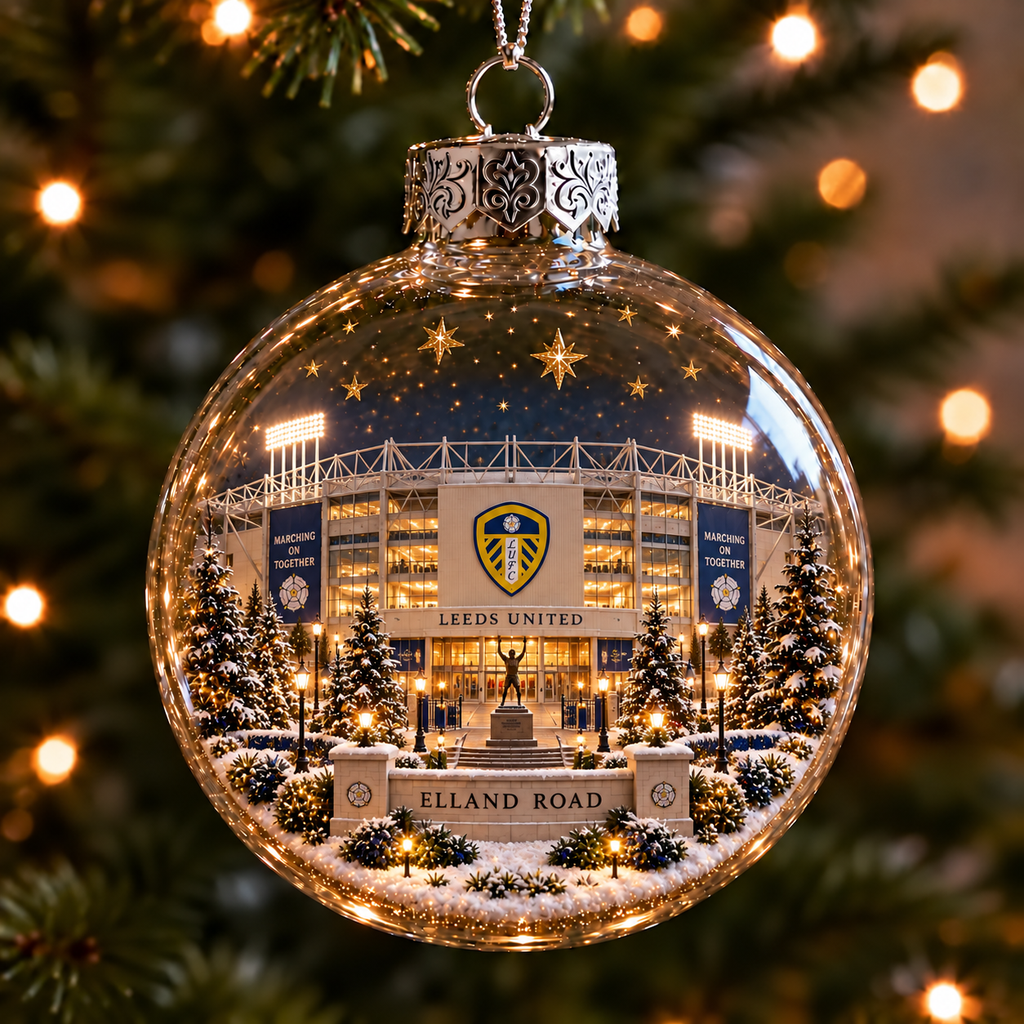 Light-Up Football Stadium Christmas Ornament