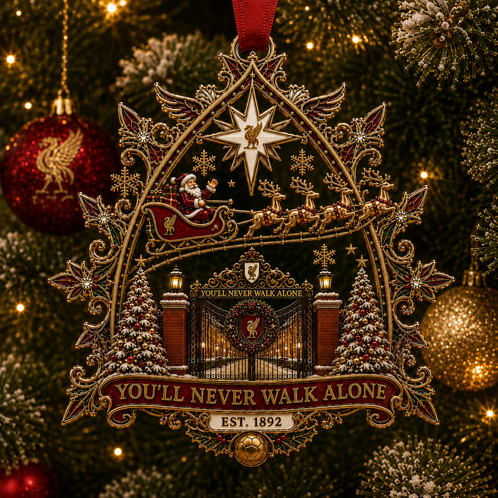 YOU’LL NEVER WALK ALONE Christmas Gate Keepsake Ornament