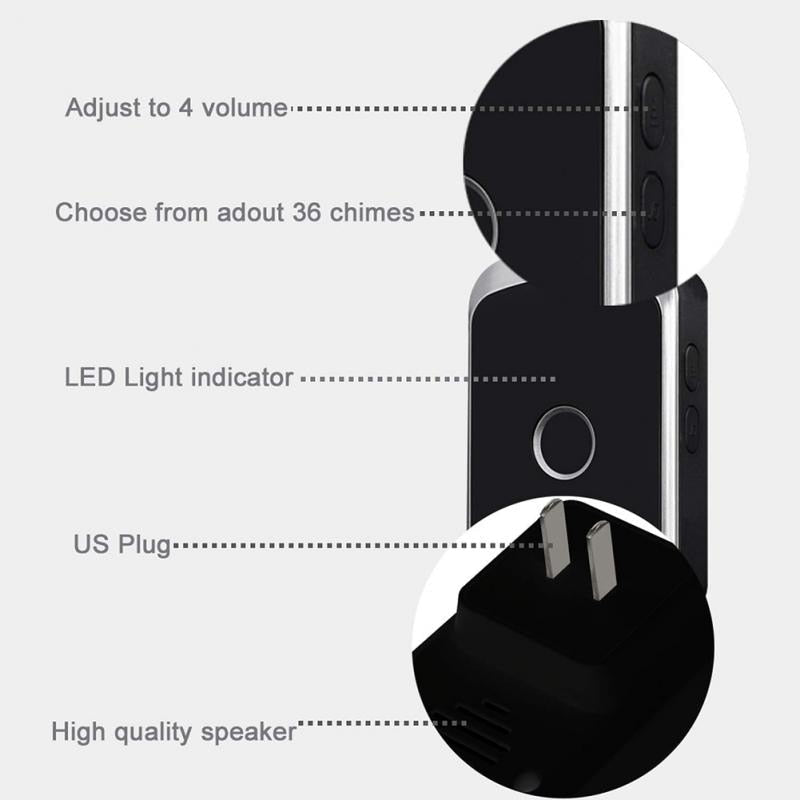 Sikunuo | Touch Button Smart Wireless Doorbell