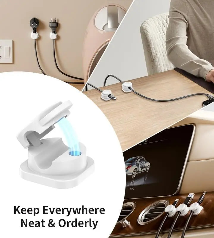 Sikunuo | 12 pieces magnetic cable clips