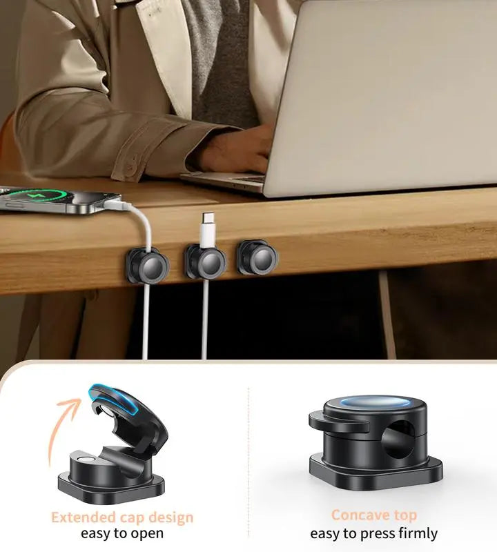 Sikunuo | 12 pieces magnetic cable clips