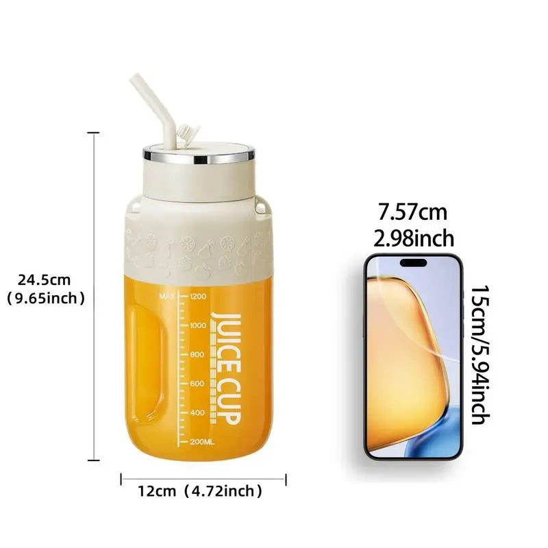 Sikunuo | 1200ml portable fruit juice blender – Blend & drink at picnic or workout
