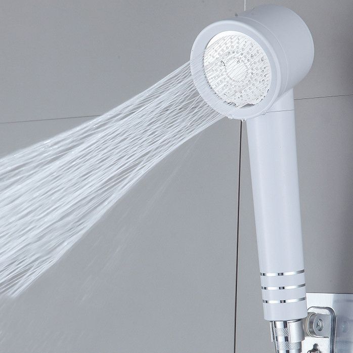 Sikunuo | Contemporary Shower Head Combination White Adjustable Hand Shower
