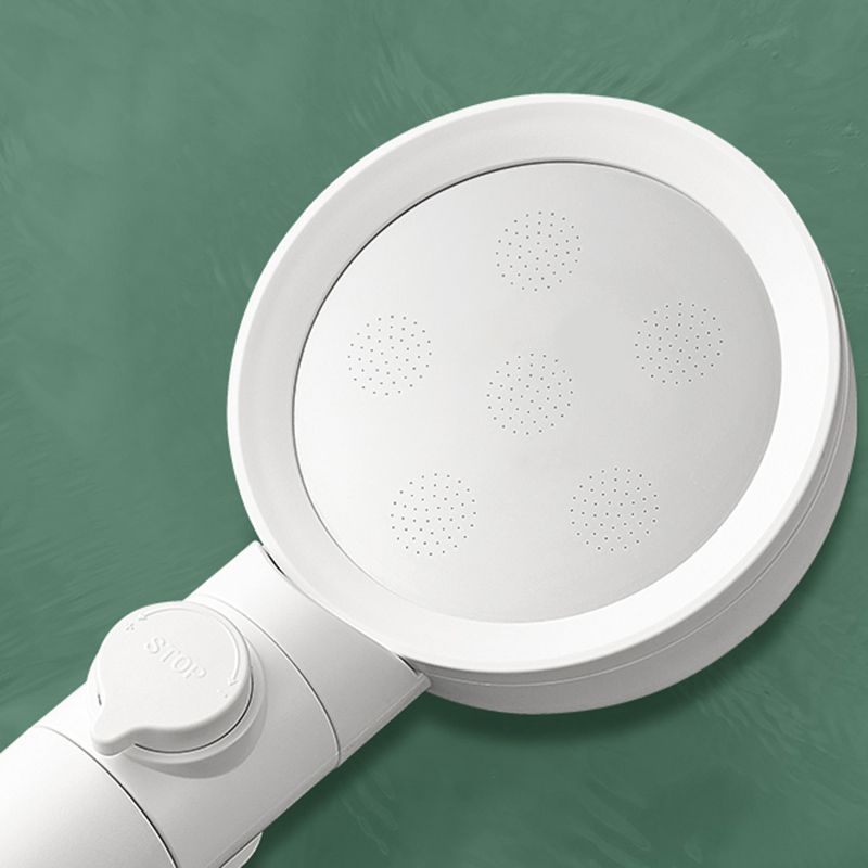 Sikunuo | Handheld Shower Adjustable Spray Pattern White Round Showerhead
