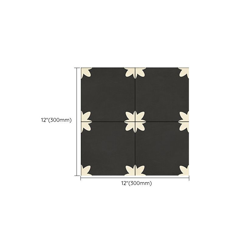 Sikunuo | PVC Peel and Stick Splash Protection Square Single Panel Wallpaper with Water Resistant