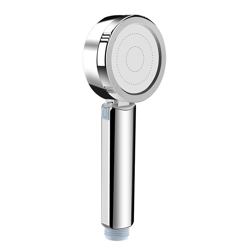 Sikunuo | Contemporary Wall-Mounted Shower Head Combination Chrome Round Hand Shower
