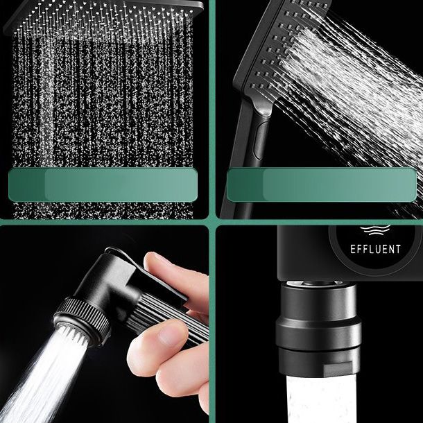 Sikunuo | Modern adjustable water flow shower faucet shower hose shower system on the wall