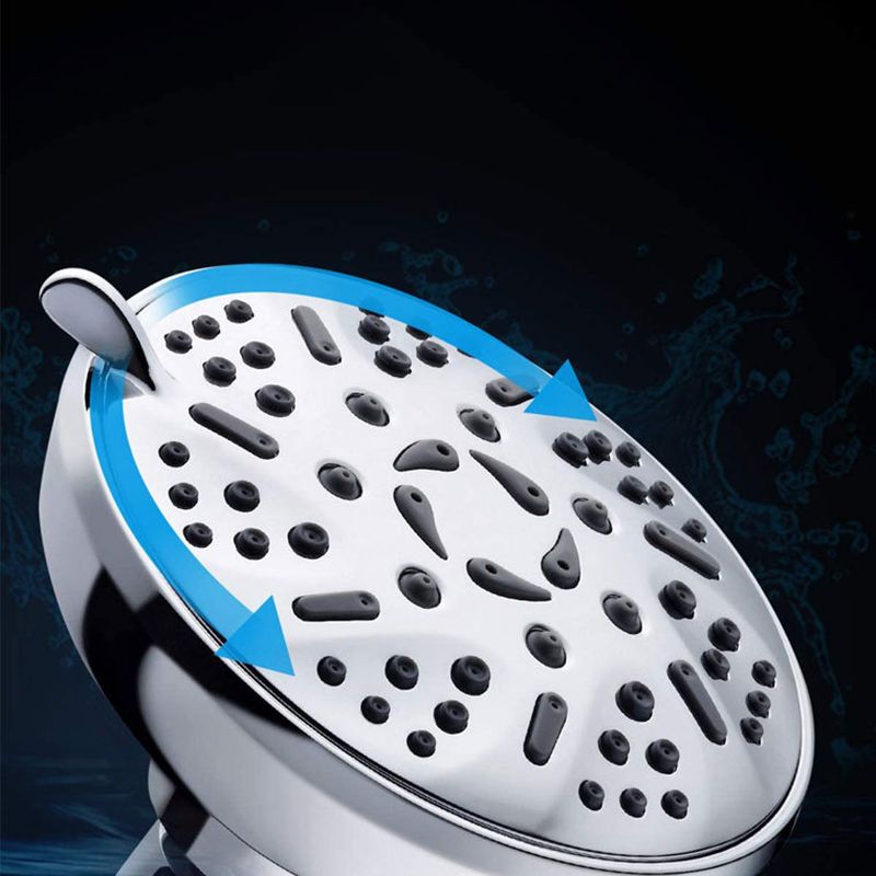 Sikunuo | Round Fixed Shower Head Adjustable Spray Pattern Wall Mounted Shower Head