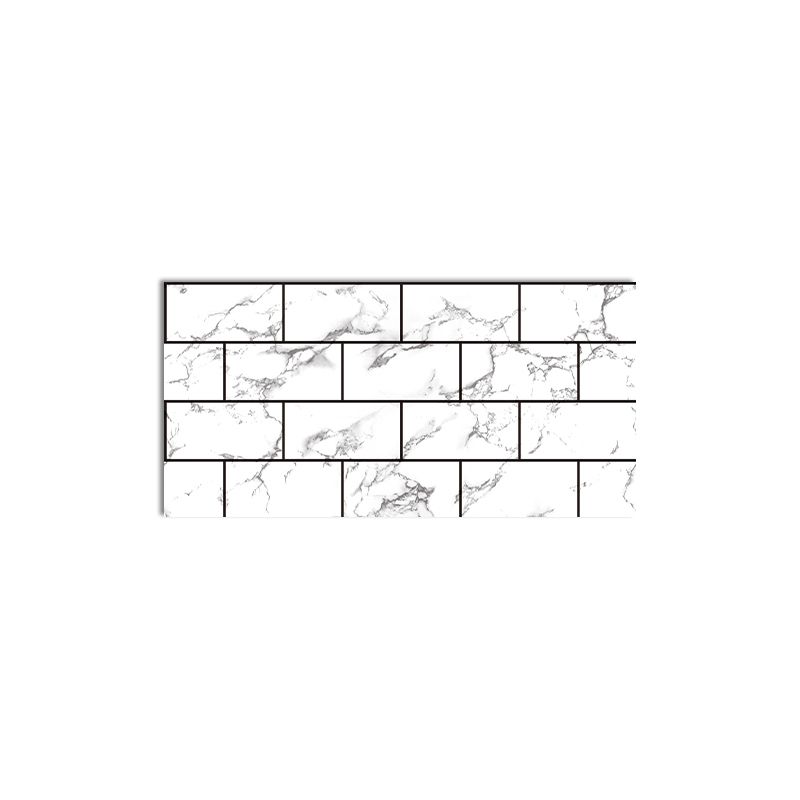 Sikunuo | Modern Peel and Stick Tile PVC Rectangular 10 Pack Peel & Stick Field Tile for the Kitchen