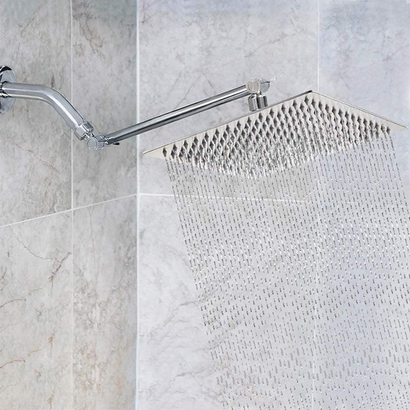 Sikunuo | Stainless Steel Fixed Shower Head Rainfall Wall Mounted Shower Head with Extension Arm