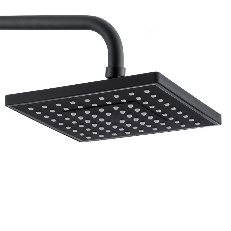 Sikunuo | Contemporary Style Shower Head Plastic Fixed Shower Head in Round and Square Shape