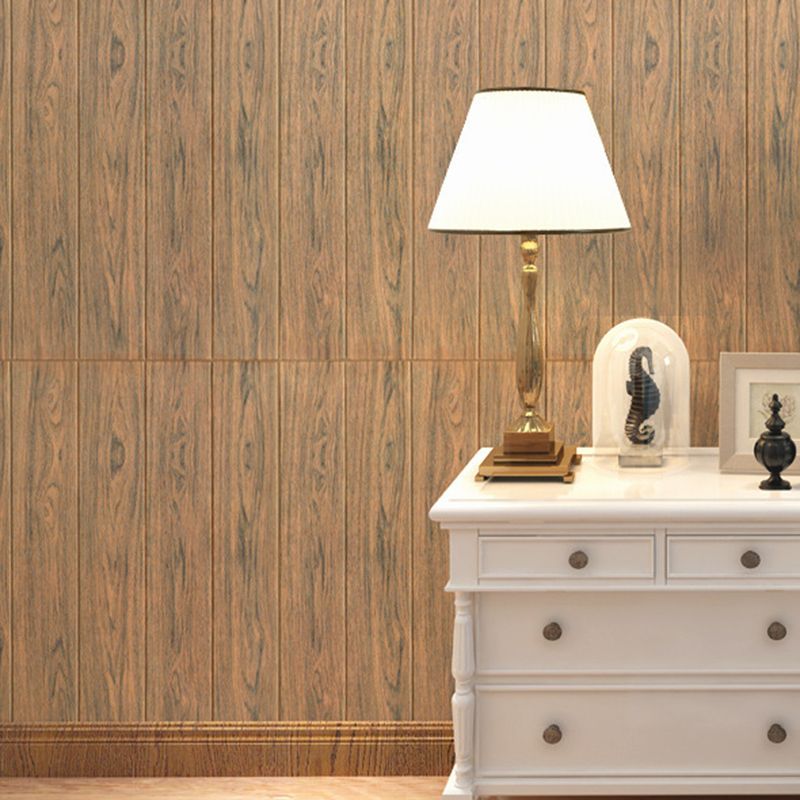 Sikunuo | Modern Wood Paneling Smooth Wall Indoor Wood Planks Set of 2