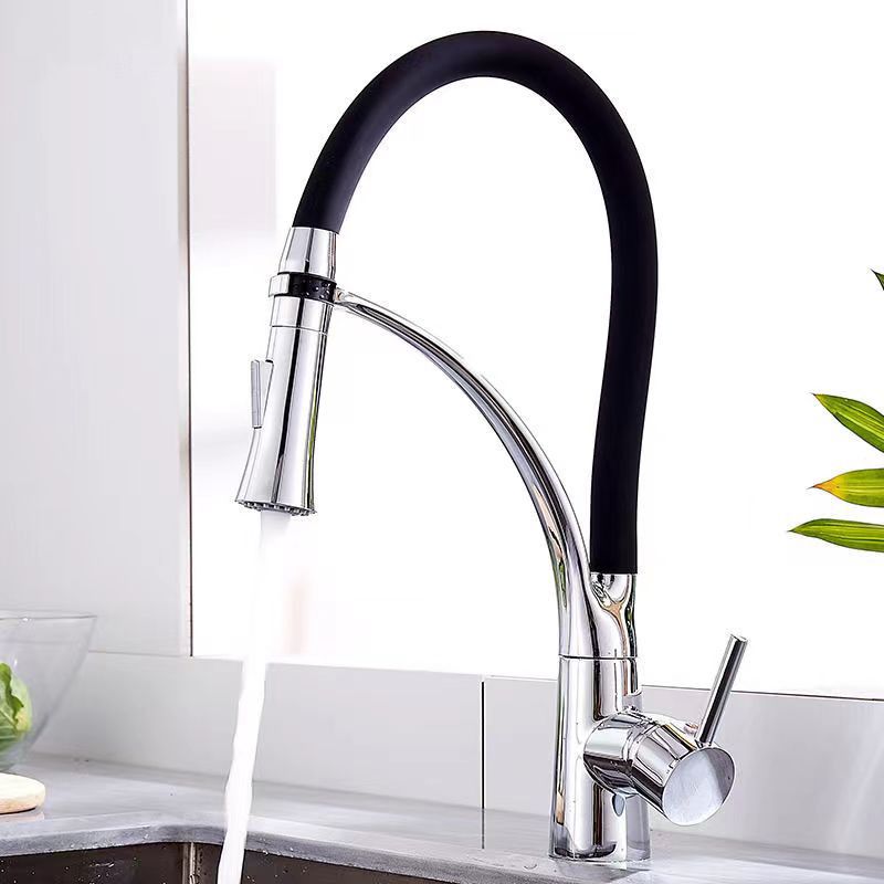 Sikunuo | Modern 1-Hand Faucets Copper Touchless with Water Dispenser Standard Kitchen Faucet