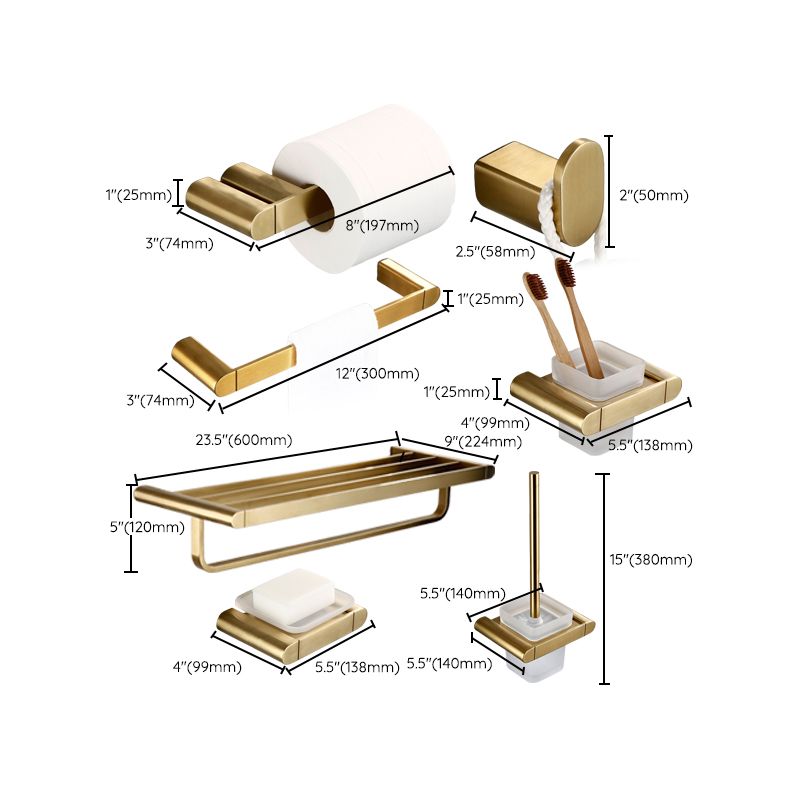 Sikunuo | Traditional Style Brass Bathroom Accessories as Single Piece or in Set made of Metal