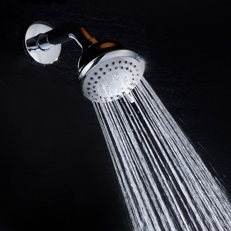 Sikunuo | Round shower head made of stainless steel in silver wall-mounted shower head