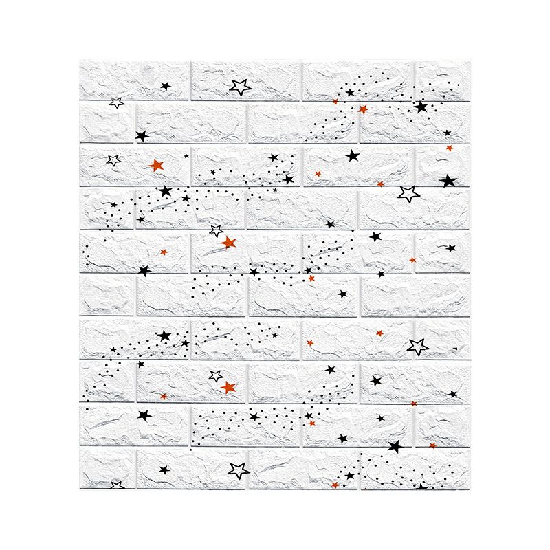 Sikunuo | Modern Wall Paneling Foam Self-Adhesive 3D Embossing Interior Wall Panel
