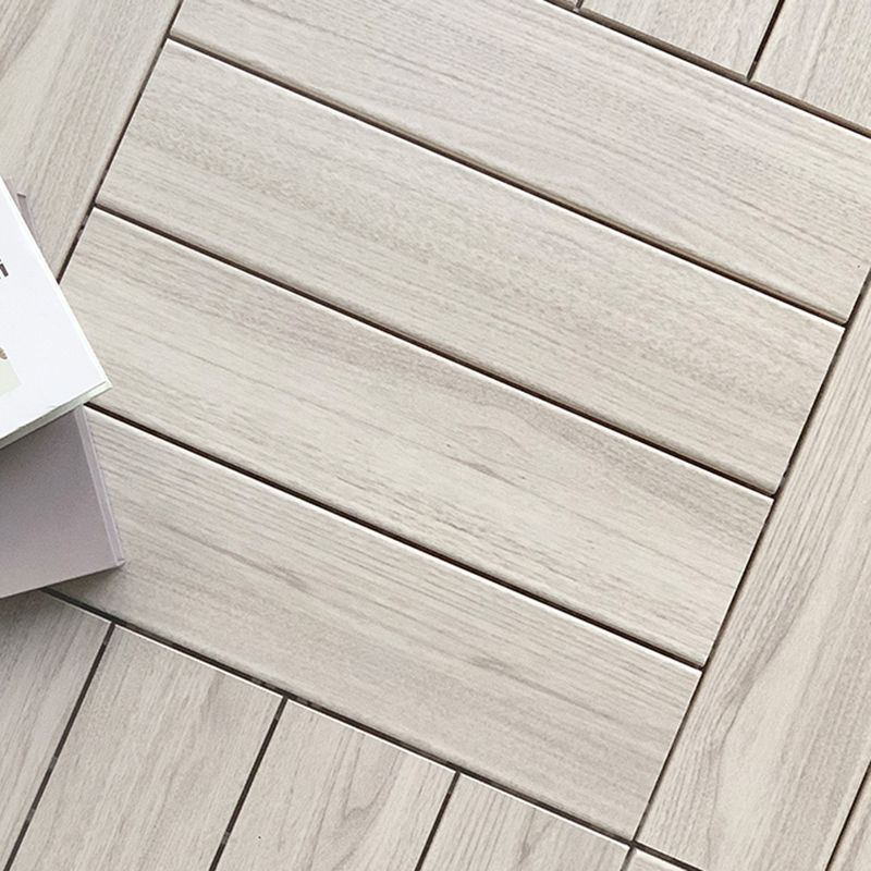 Sikunuo | Ground Patio Square Stripe Composite Waterproof Deck Board