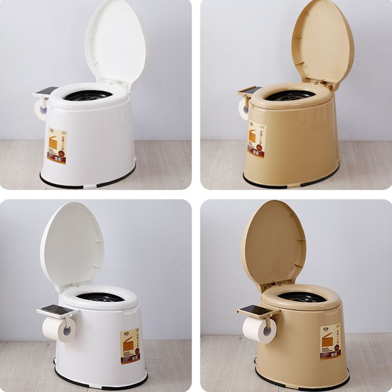 Sikunuo | Modern Plastic Floor-Mounted Toilet Bowl with Seat for the Bathroom