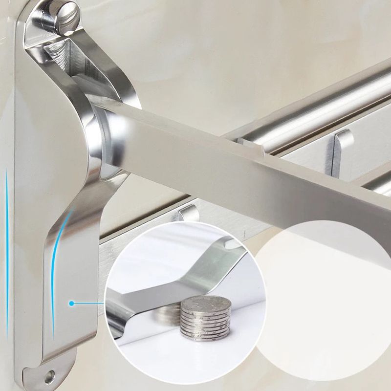 Sikunuo | Modern 5/6-piece bathroom accessory set with bathroom shelf/robe hooks/towel bar