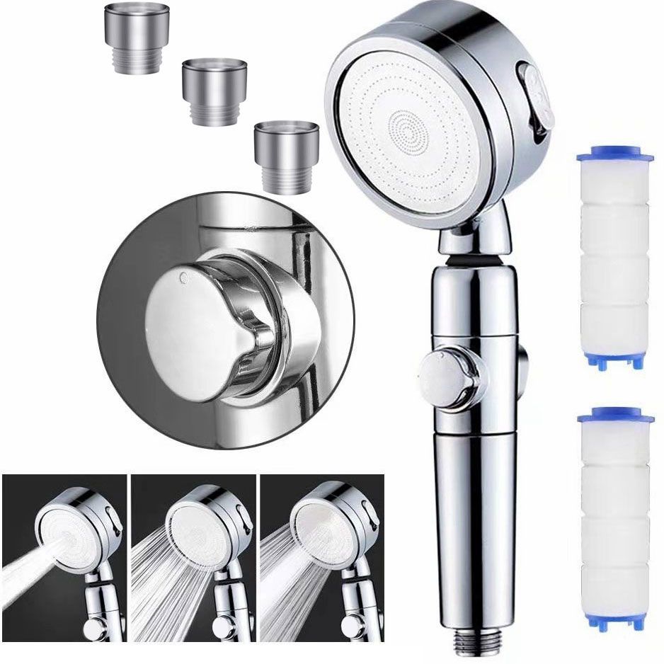 Sikunuo | Modern Handheld Supercharged Showerhead Round 3 Setting Spray Head