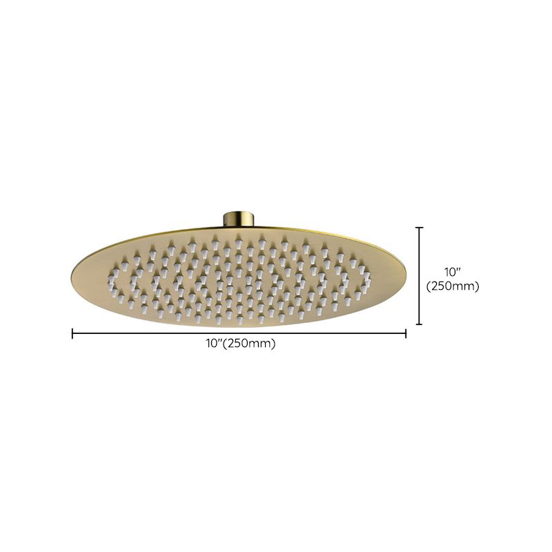 Sikunuo | Polished brass round fixed shower head stainless steel wall mounted shower head