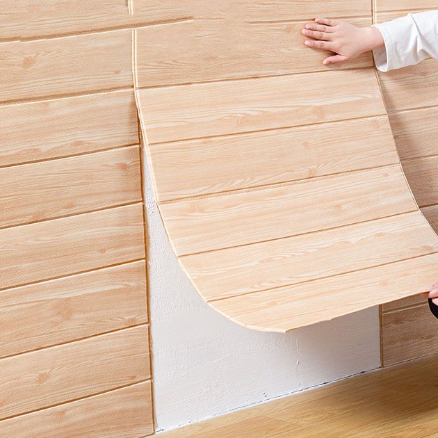 Sikunuo | Farmhouse Wall Planks Wood Grain Bedroom and Living Room Wall Panels