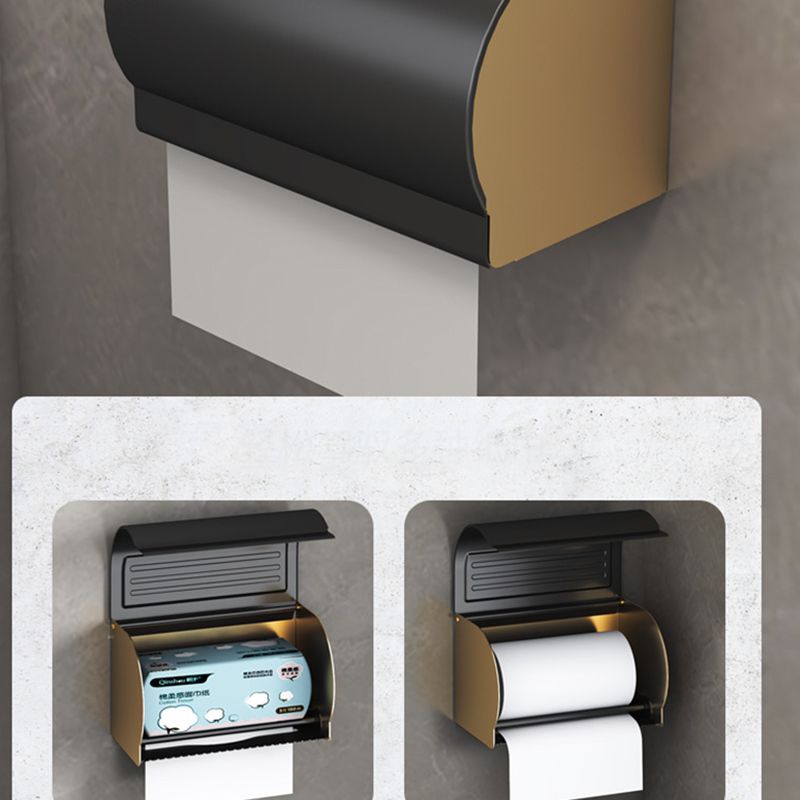 Sikunuo | Black & Brass Bathroom Set Modern Style Bathroom Accessories As Individual Piece Or As Set
