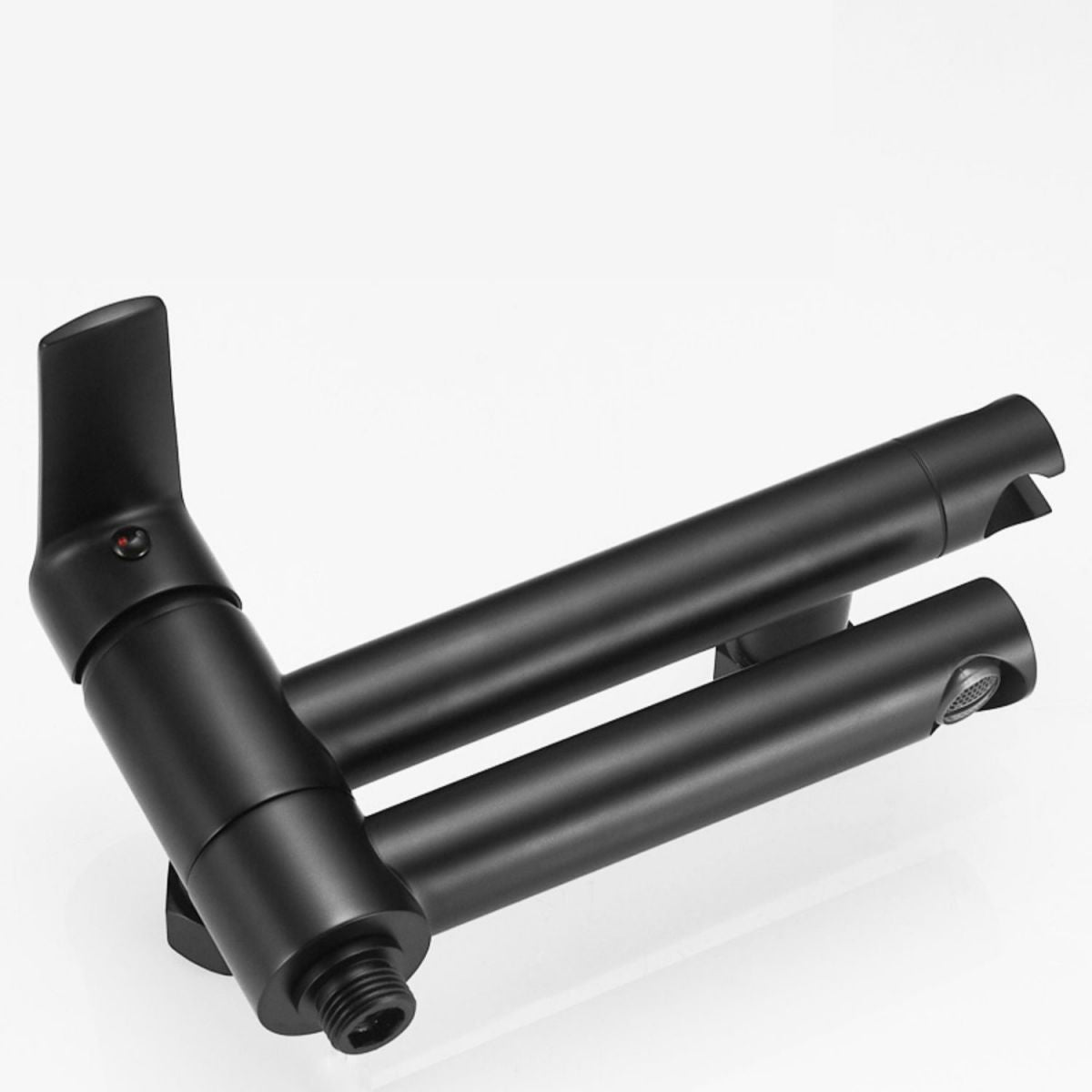 Sikunuo | Swivel spout bathtub faucet single lever handle hand shower bathtub filling valve with shower hose