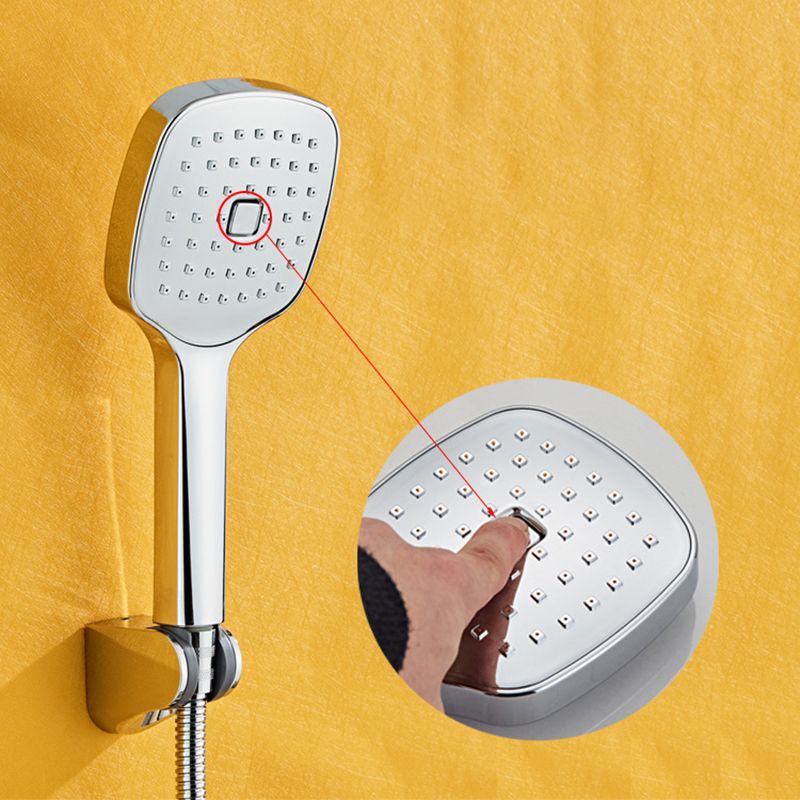 Sikunuo | Square Handheld Shower Head Modern Wall Mounted Handheld Shower Head