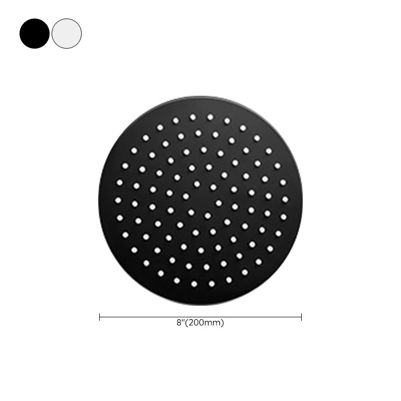 Sikunuo | Black round fixed shower head Modern design wall-mounted shower head