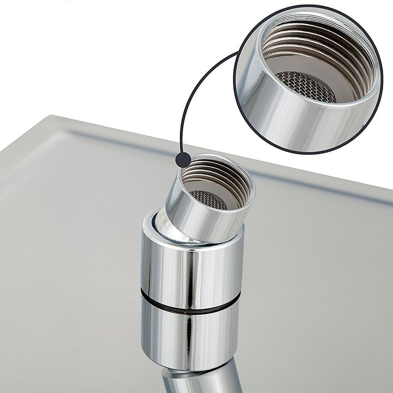 Sikunuo | Wall Mounted Fixed Shower Head Modern Style Metal Shower Head