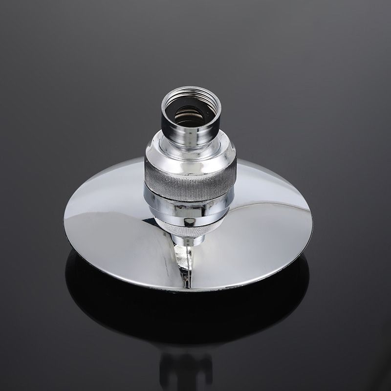 Sikunuo | Round Shape Shower Head Modern Swiveling Wall Mounted Fixed Shower Head