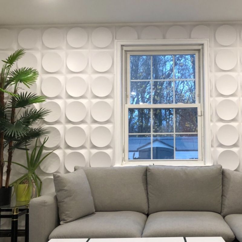 Sikunuo | Modern Style PVC Wall Panel Living Room Peel and Stick Wall Covering 3D Wall Covering
