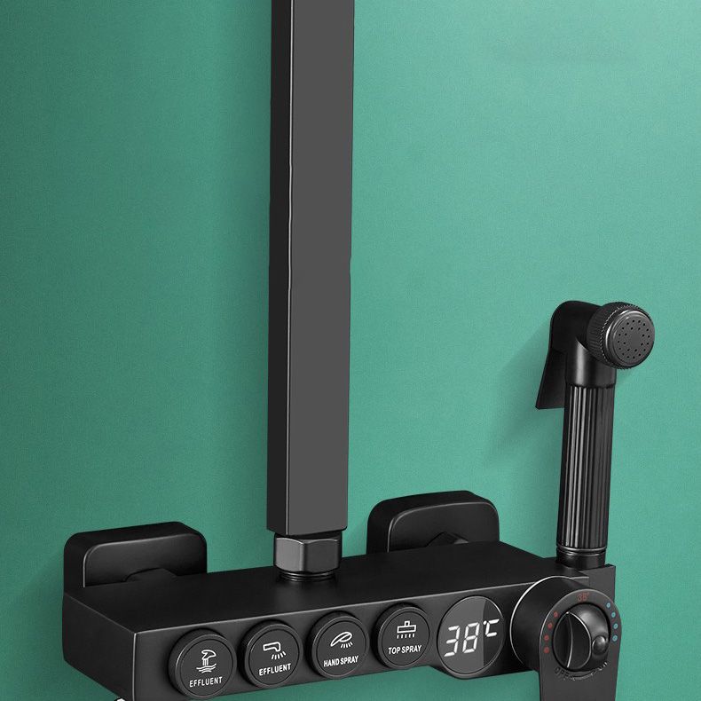 Sikunuo | Modern adjustable water flow shower faucet shower hose shower system on the wall