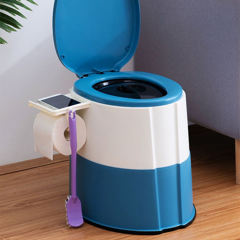 Sikunuo | Contemporary plastic floor-mounted toilet bowl with toilet seat for the bathroom
