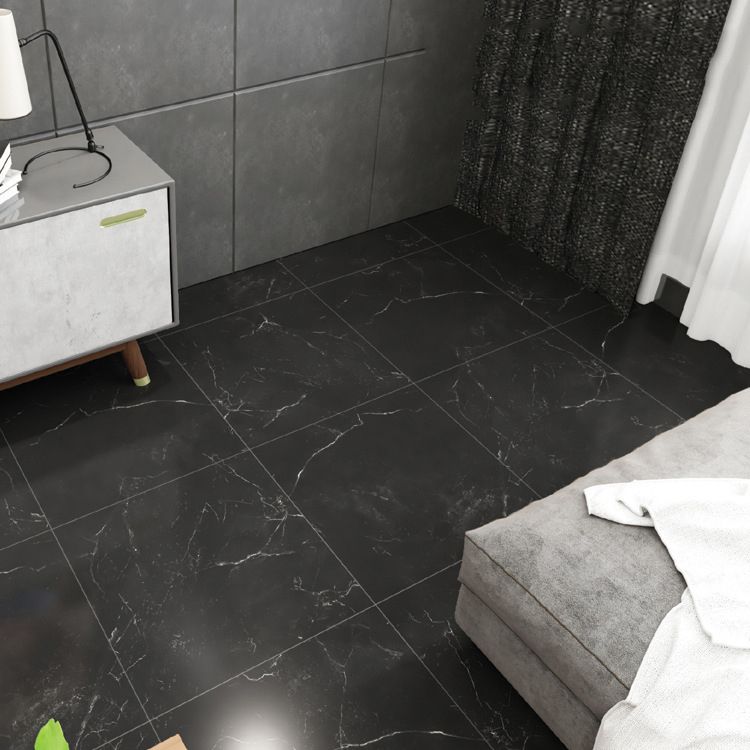Sikunuo | Peel and Stick Vinyl Floor Low Gloss PVC Flooring with Marble Look