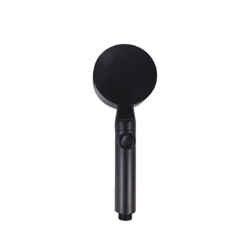Sikunuo | Metal Black Shower Head Self-Cleaning Standard Round Hand Shower