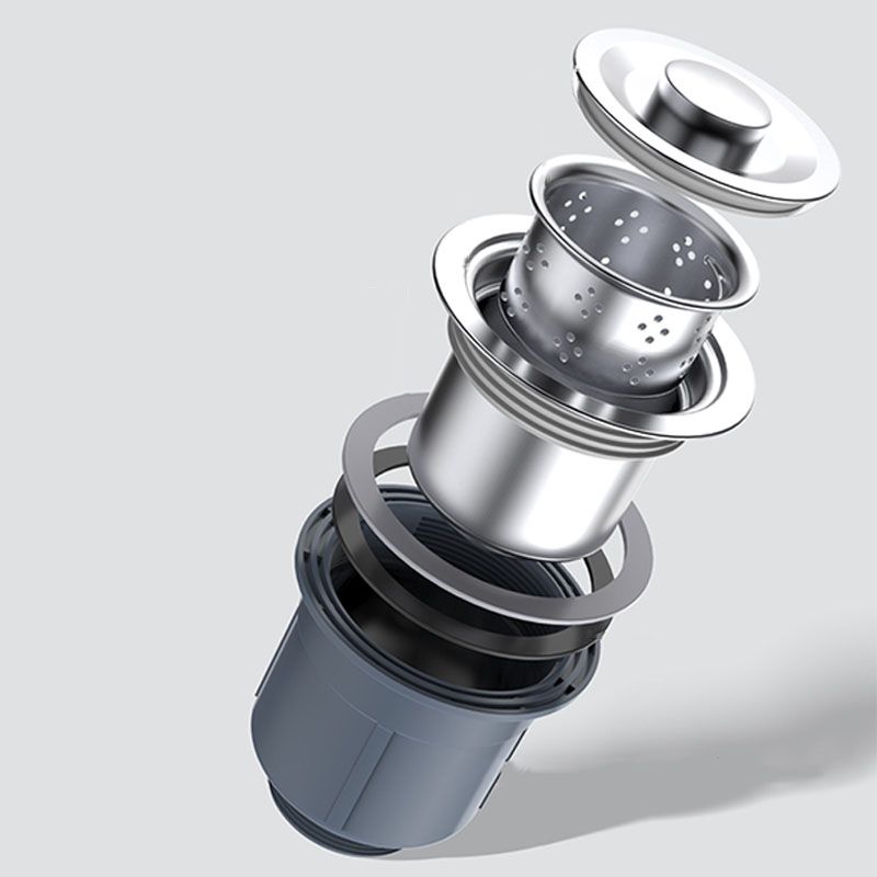 Sikunuo | Modern Workstation Sink Stainless Steel Drain Arrangement and Faucet Kitchen Sink