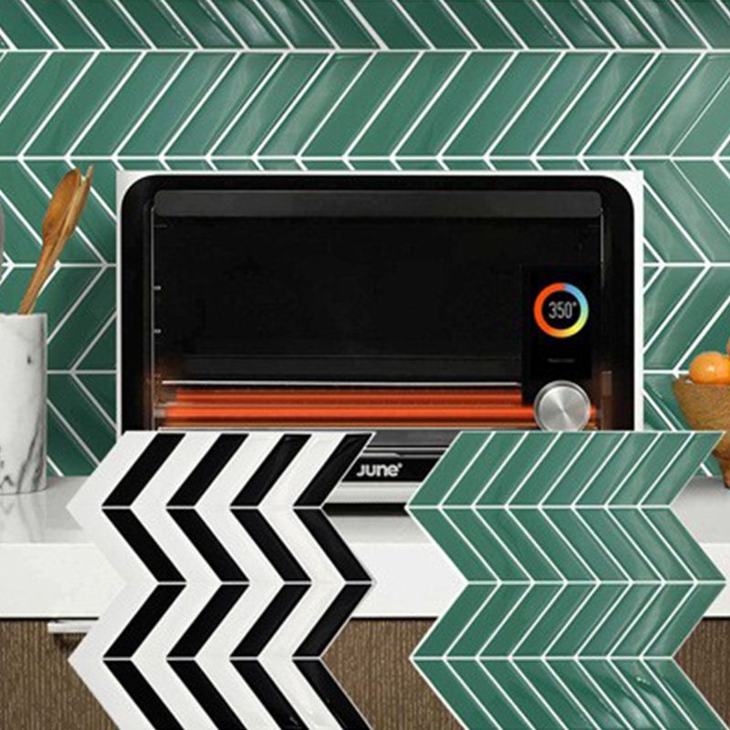 Sikunuo | Plastic Peel & Stick Mosaic Tile Waterproof Peel & Stick Mosaic Tile with Square Shape