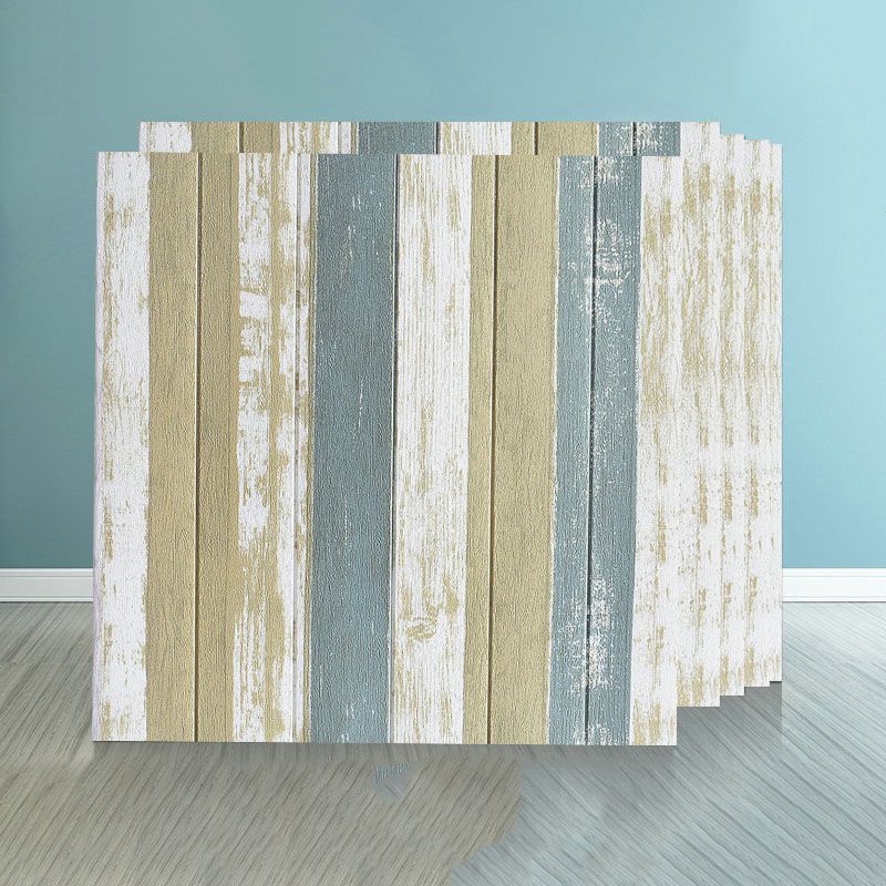 Sikunuo | Farmhouse Wall Plank 3D Brick Bedroom and Living Room Wall Panel Set of 10