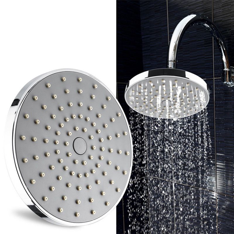 Sikunuo | Round Fest Shower Head Silver Single Jet Wall Mounted Shower Head