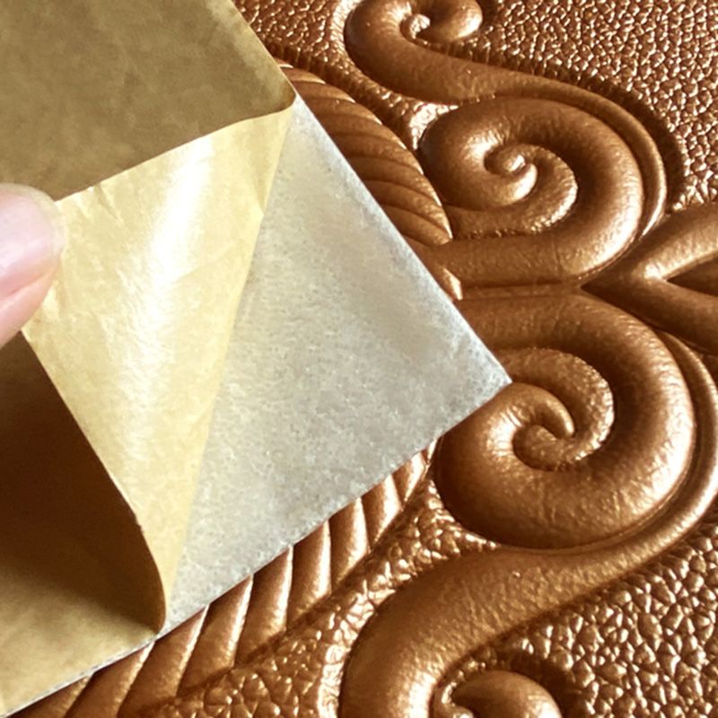 Sikunuo | Glam Style Wall Cladding Living Room Peel and Stick 3D Embossed Waterproof Wall Cladding
