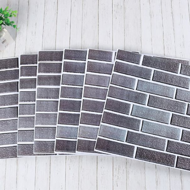 Sikunuo | Plastic Peel & Stick Subway Tile 3D Subway Tile with Slip-Resistant Surface