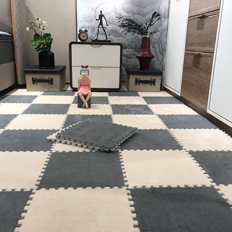 Sikunuo | Color-Fading-Resistant Carpet Tile Solid Interlocking Carpet Tile